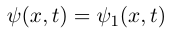 psi1(x,t)