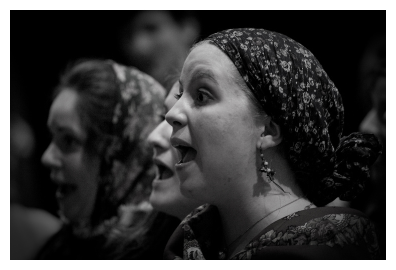 CUOS Eugene Onegin, Rehearsal, Monochrome 3